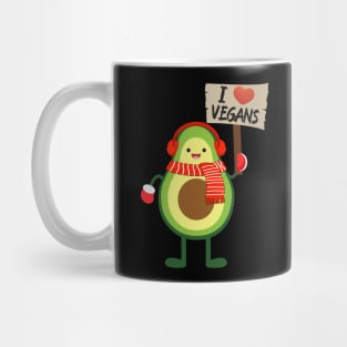 Avo I love vegans Mug